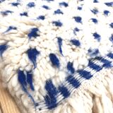 Moroccan Berber carpet Beni Ouarain speckled majorelle blue 3,01x2m
