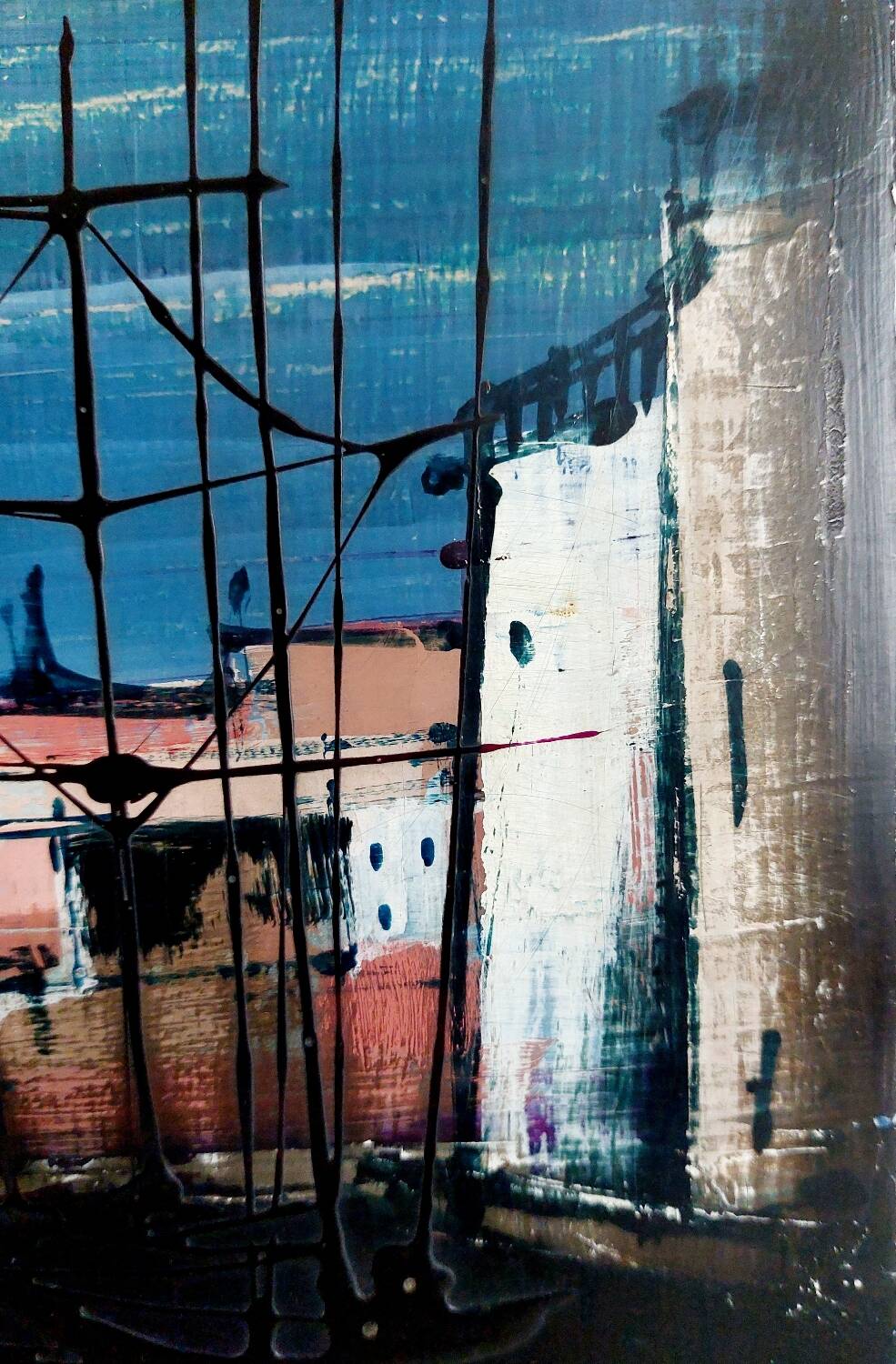 Oil painting on wood