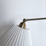 Danish Brass Swing Arm Wall Lamp, 1950s