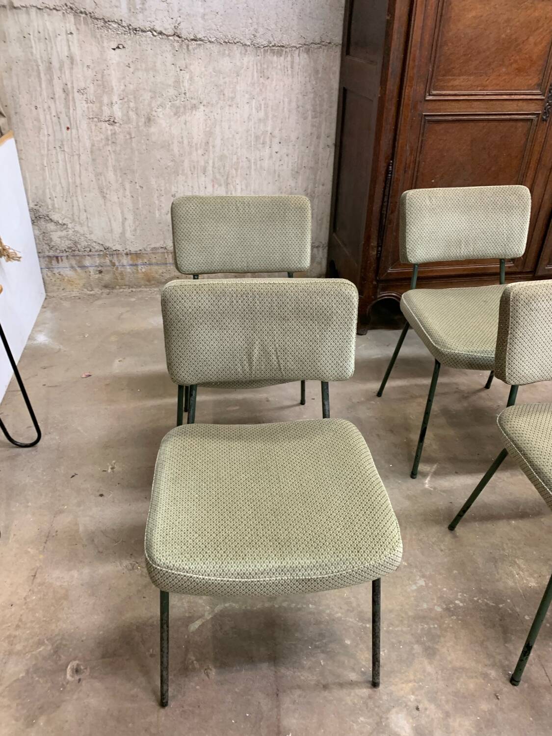 6 Chaises Design André Simard Airborne Vintage