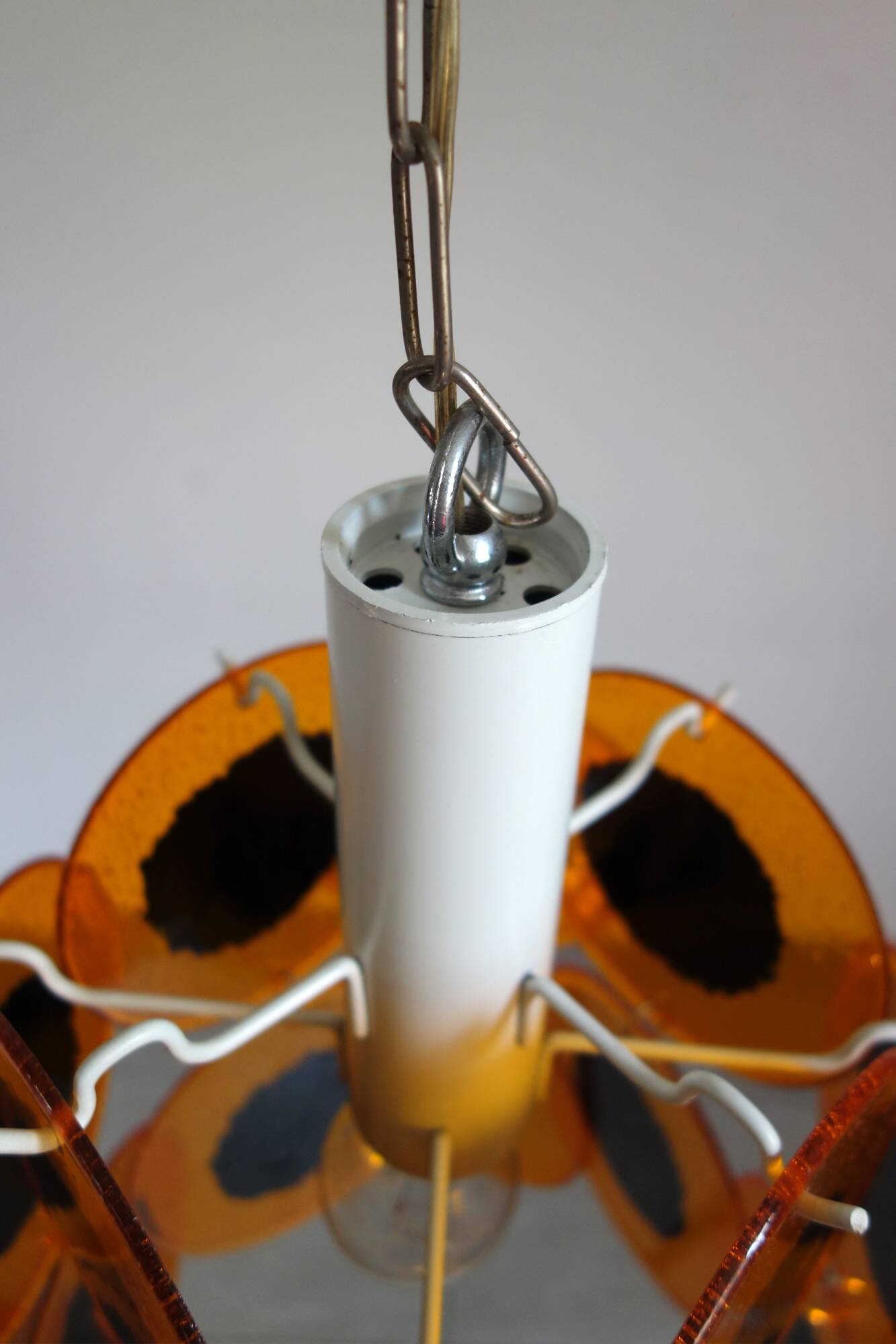 Vintage 70s chandelier – Space Age by Gino Viscosi