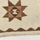 3x12 Kilim Beige & Brown Pattern Kilim Runner,Faded Turkish Runner,95x373Cm