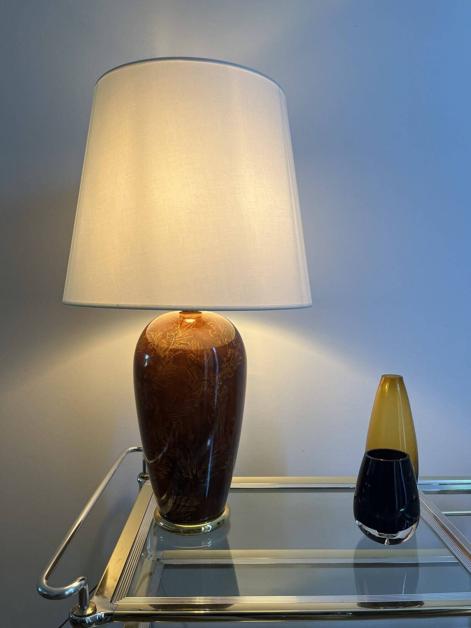 CERAMIC LIVING ROOM LAMP ODESSA MODEL FROM MAISON LE DAUPHIN