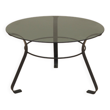 Table basse en verre, design danois, années 1970, production : Danemark