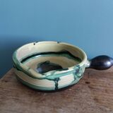 Caquelon signed André Chaudemanche in Malicorne clay