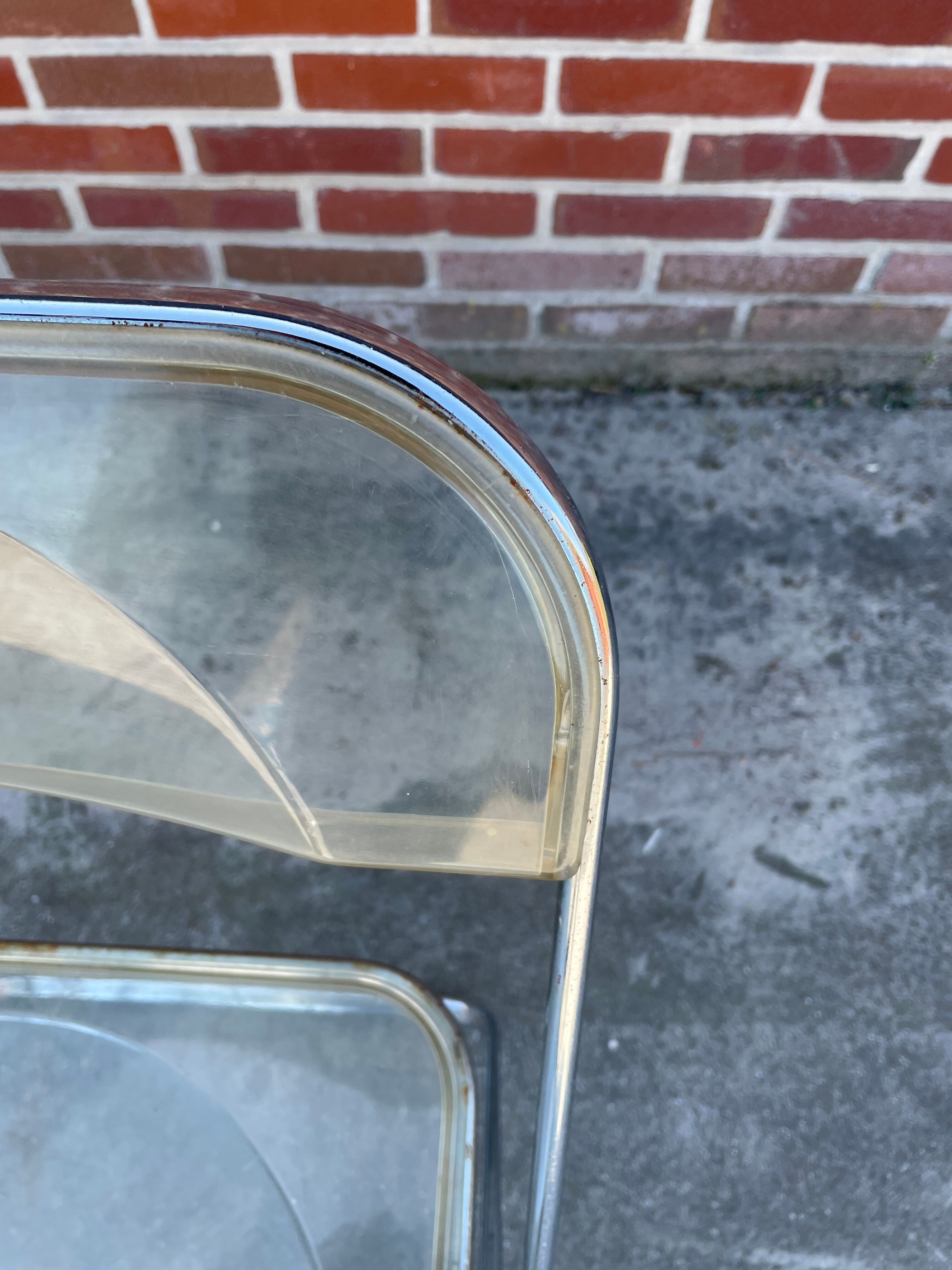 Plia chair by Giancarlo Piretti  for castelli