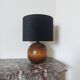 Vintage wooden ball lamp base