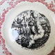 11 old plates hb choisy le roi in earthenware: joan of arc