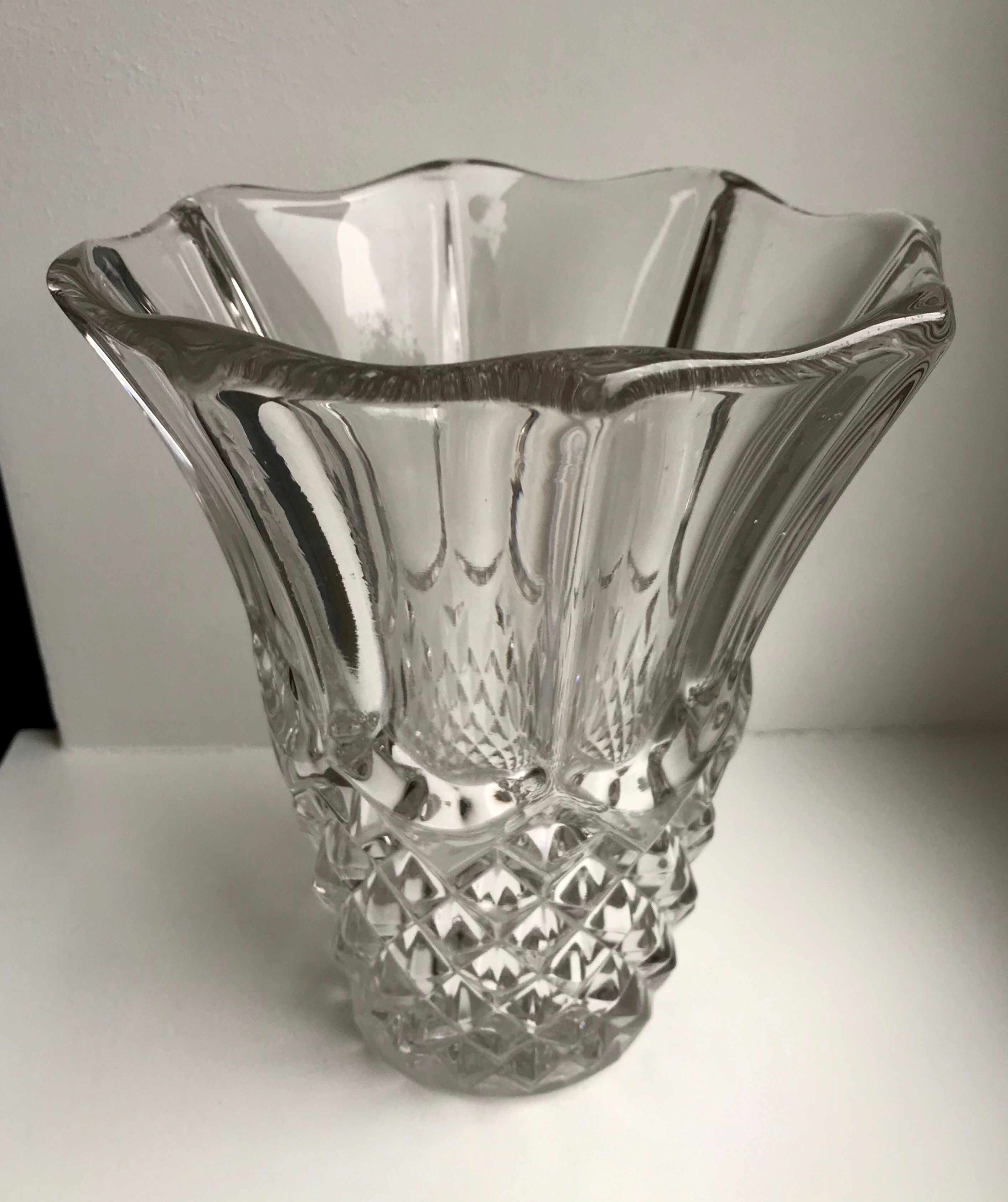 Vase en cristal années 30-40