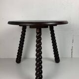 French modernist wood turned bobbin side sable in the manner of Charles Dud