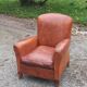 Art deco leather club chair from the 1930s