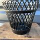 Black plastic pot cover 50s/60s