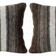 Set of 2 vintage kilim cushion covers 28x51 cm