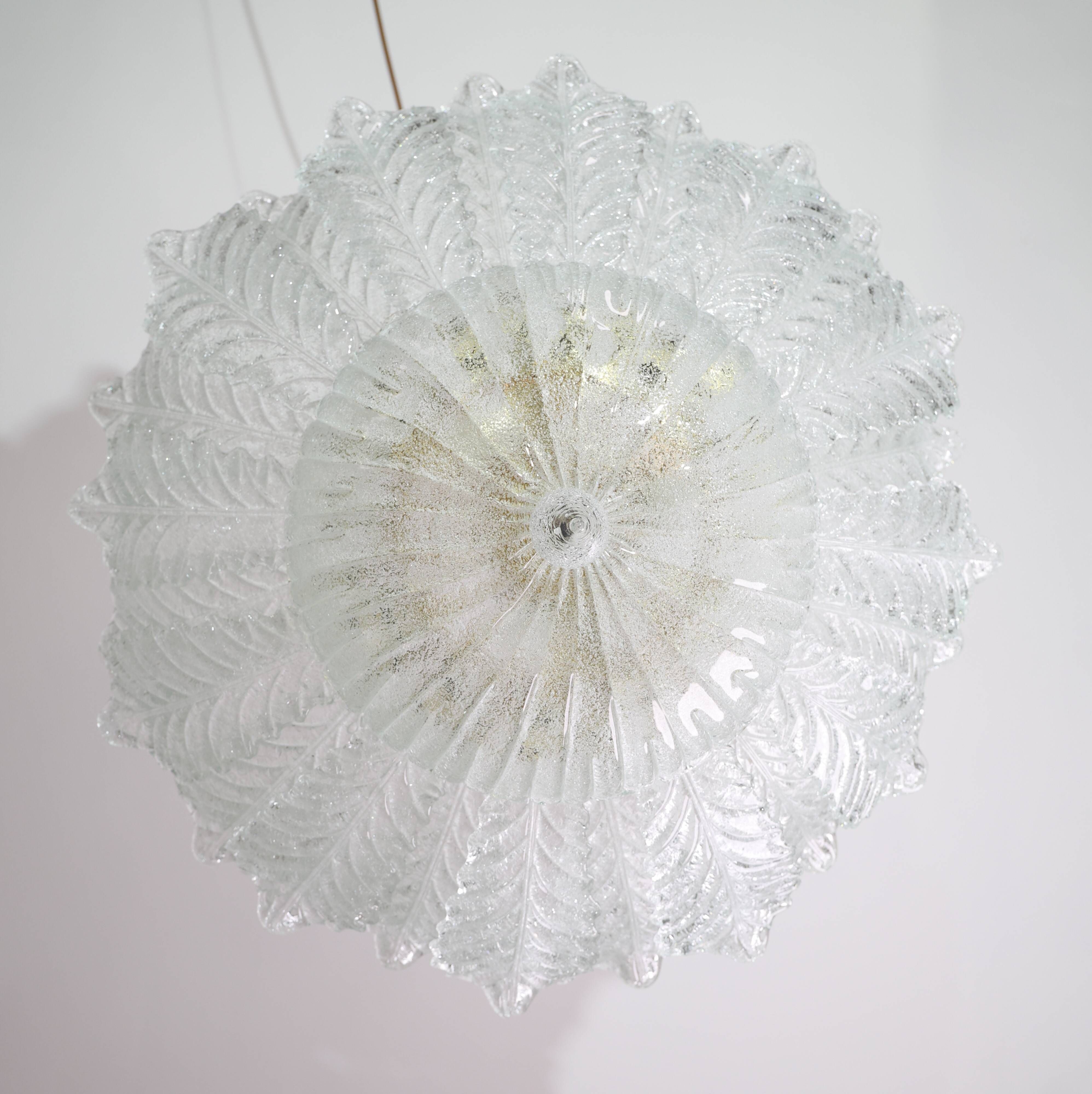 Set of 3 Taormina Murano Ceiling Light and Murano Glass Wall Light , 1970
