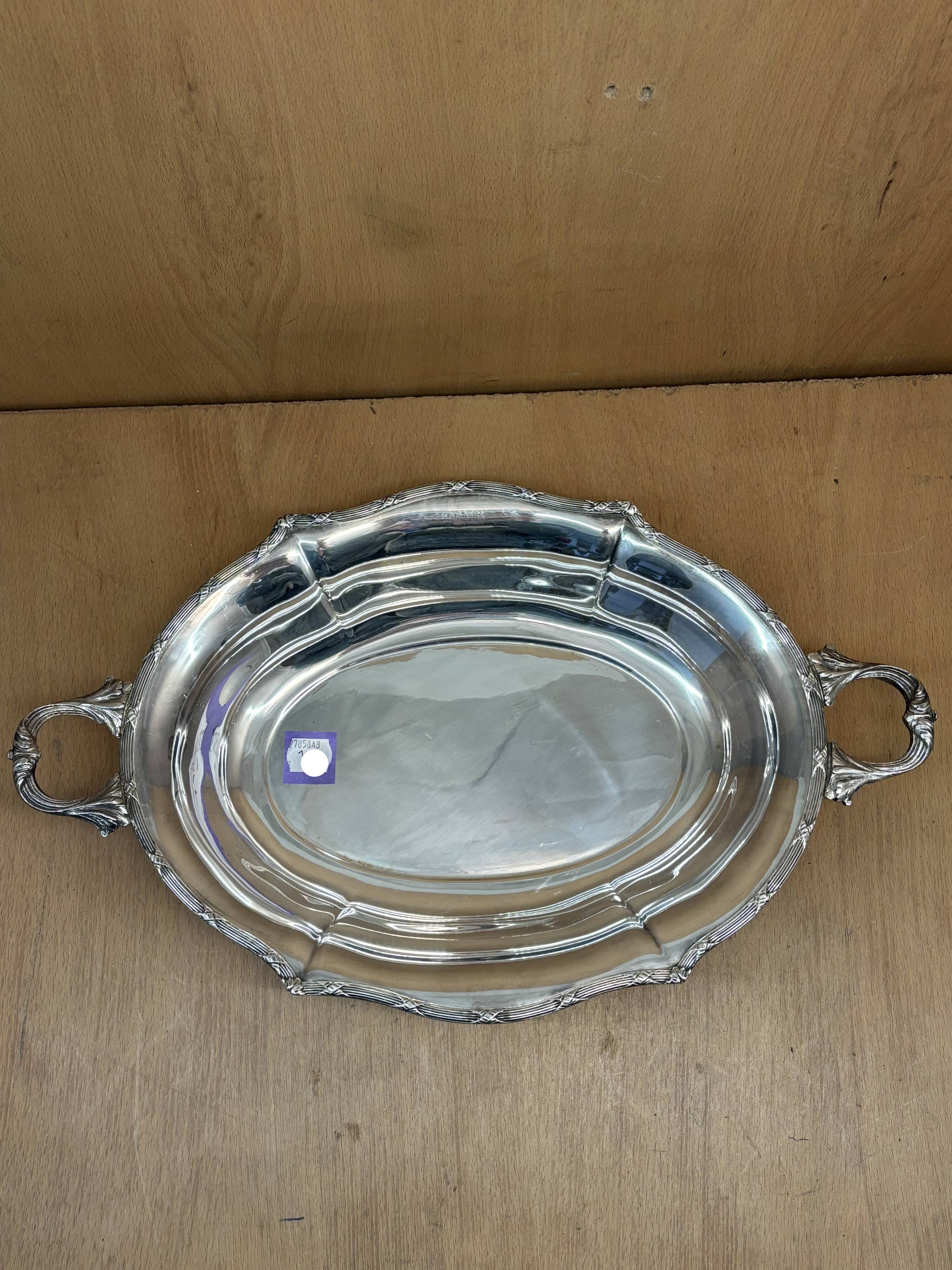 Silver metal basket