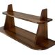 Vintage wooden wall shelve rack bookshelf in wood minimalist