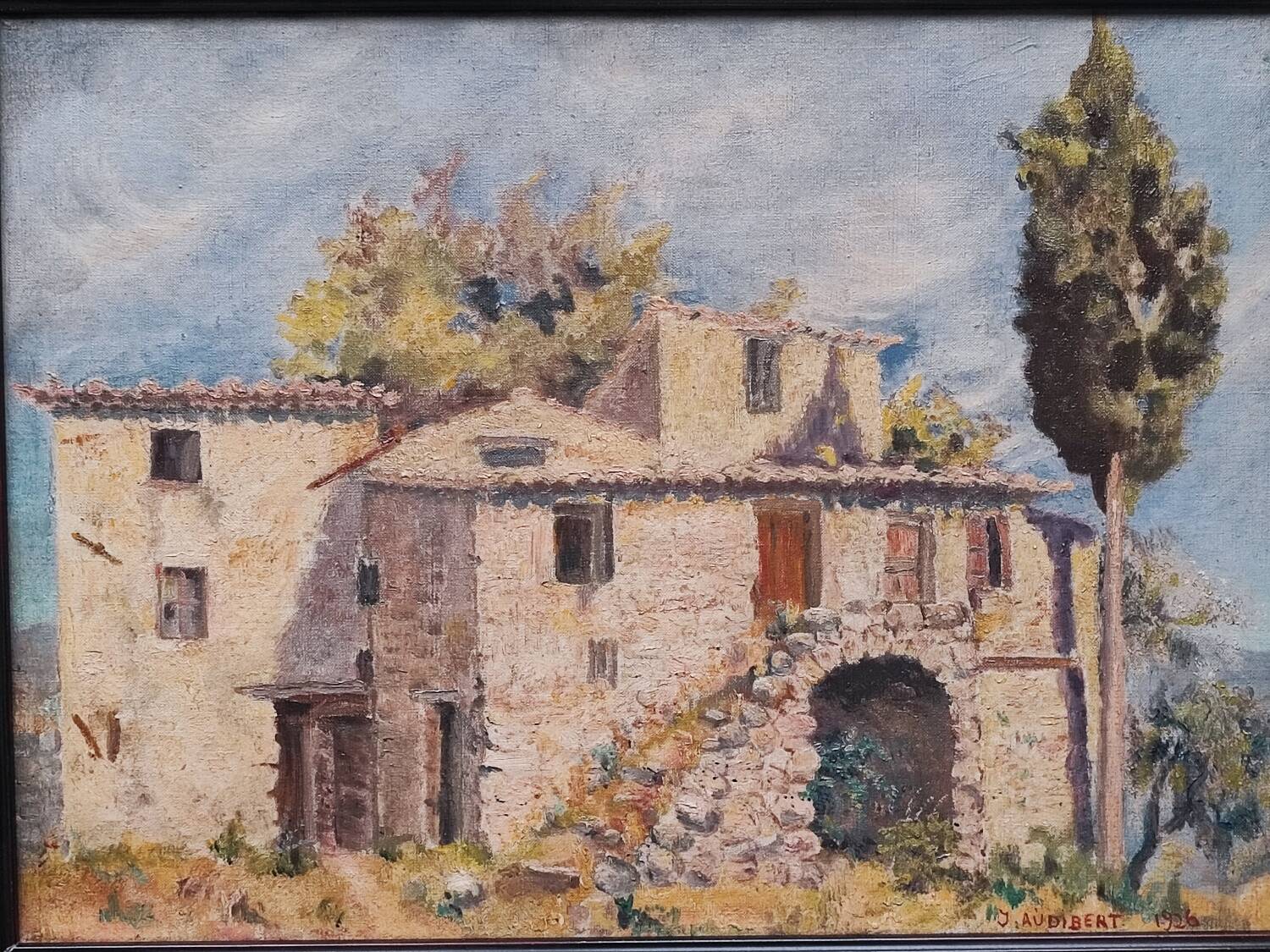 Paire de peintures à l'huile