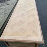 Brutalist art deco diamond point sideboard 198cm