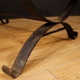 French Design signed coffee table with top in ceramic and glass