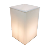 Plexiglas floor lamp & planter