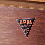 Opal kleinmobel 1960 teak rolling magazine rack