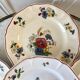Set of 5 flat plates mismatched Digoin Sarreguemines and Saint-Amand 60s