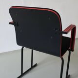 Black and red armchair by Yrjö Kukkapuro for Avarte, Finland, 1980s