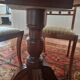 Dining room, round table and chairs