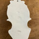 Porcelain holy water font, 19th century.