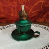Set of two old small oil or kerosene lamps