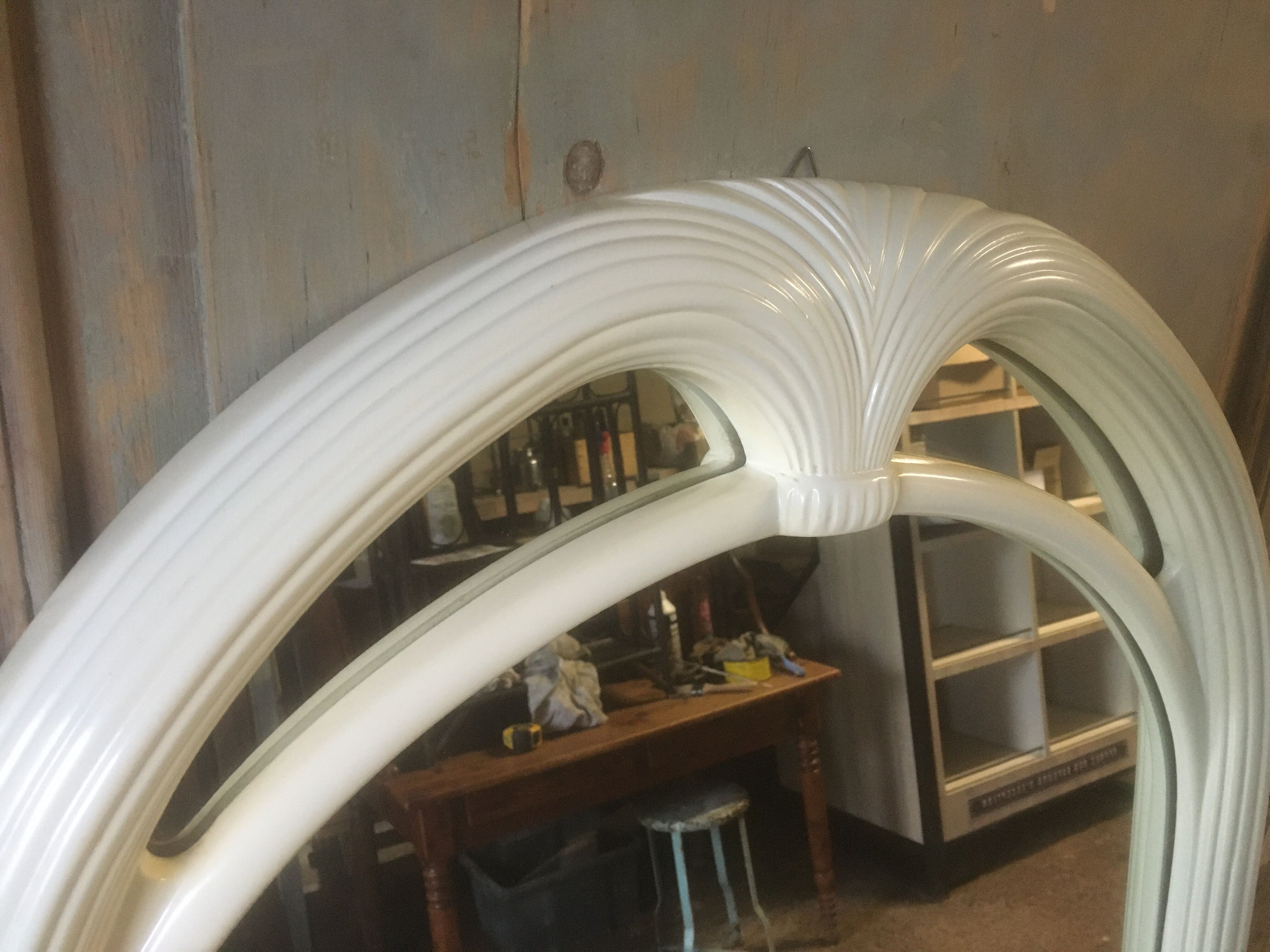 Miroir style art déco en plastique, années 60/70