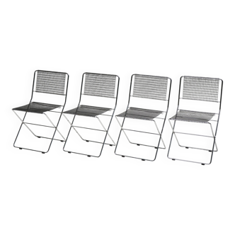 Lot de 4 chaises réglables par De Marco & Rebolini pour Robots, Italie, années 1970