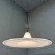 Large white glass hanging lamp by Vistosi, Italy