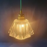 Vintage 70s UFO space age hanging lamp from France - newly electrified