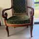 2 Fauteuils velours vert