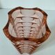 Vintage pink pressed glass vase – Windsor Rosaline model by Luminarc