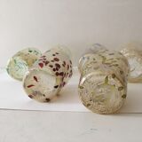 Set of 6 murano glasses acqua "goto" "murrisa" in murano glass unique piece