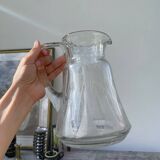 Art Deco glass pitcher