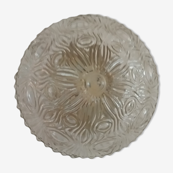 Round glass ceiling light