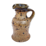 Pichet façon saucière en grès pyrité de Pierre Digan, Puisaye, La Borne 1950