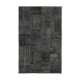Handmade Turkish Overdyed 193 cm x 300 cm Black Patchwork Carpet