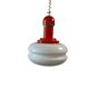 Orange vintage style spatial suspension/lustre.