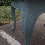 Louis XV-style extension table in solid cherry.