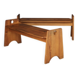 Ensemble de bancs en pin suédois du milieu du siècle par Gilbert Marklund, années 1960