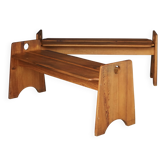Ensemble de bancs en pin suédois du milieu du siècle par Gilbert Marklund, années 1960