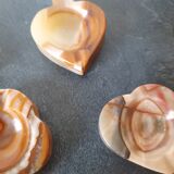 Set of marble ashtrays