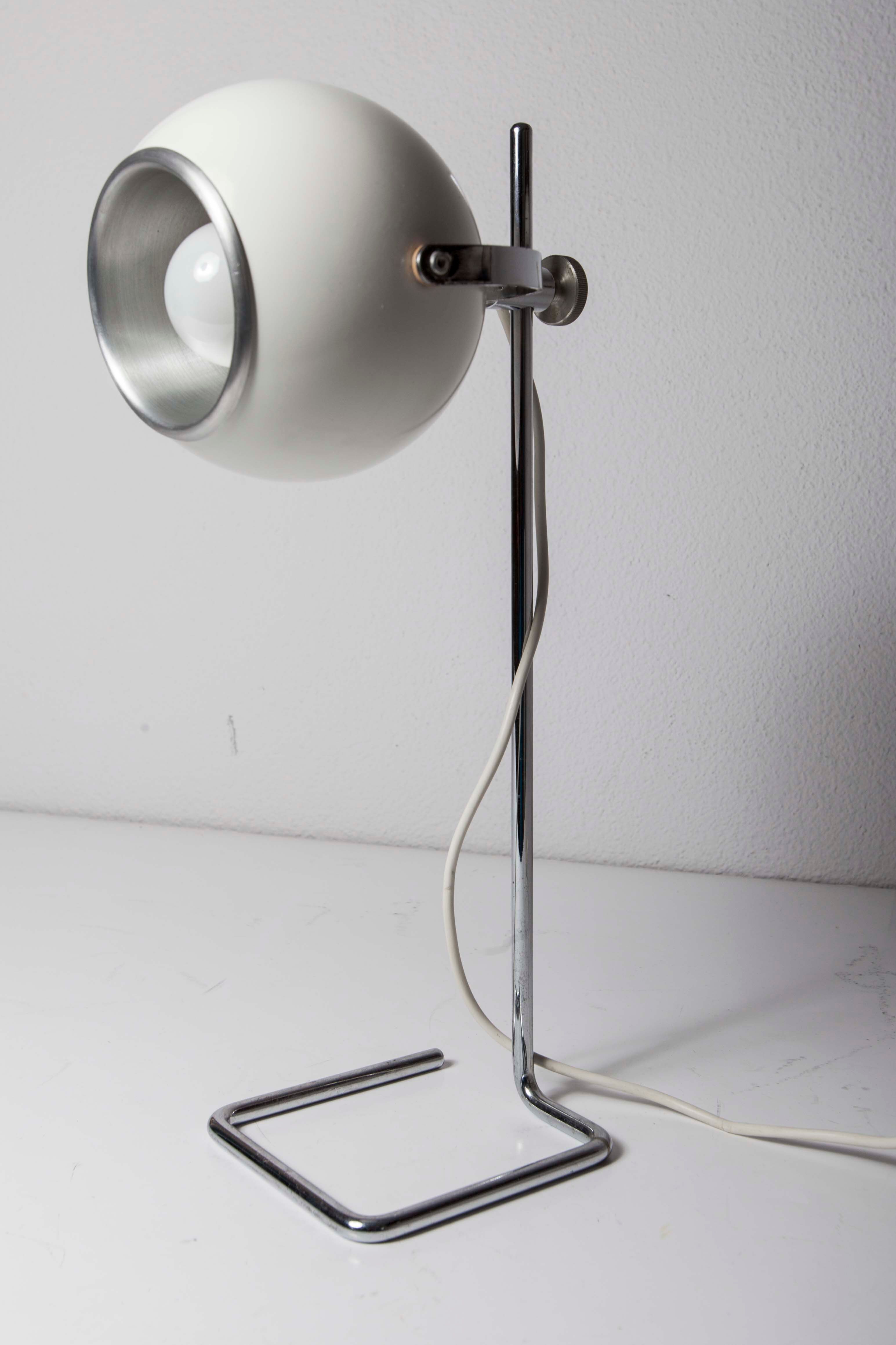 Vintage Disderot Coral Eyeball Lamp 1960