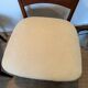 Pair of vintage wood and corduroy chairs