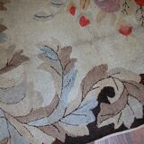 Handmade antique American hooked rug 5.10' x 8.10' (180cm x 272cm) 1880s - 1B539