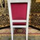 Suite de 6 chaises de style Louis XVI velours rouge